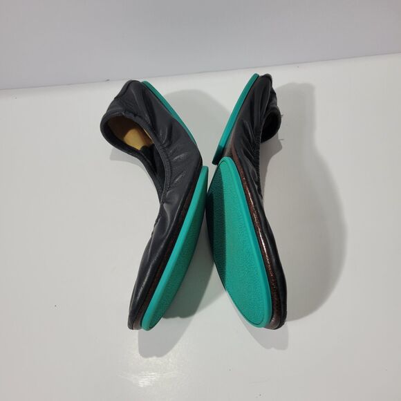 Tieks by Gavrieli Foldable Leather Ballet Flats Sz 11 Matte Black - Picture 5 of 9